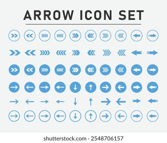 Arrow icon set illustration. Arrow sign and symbol for web design.
