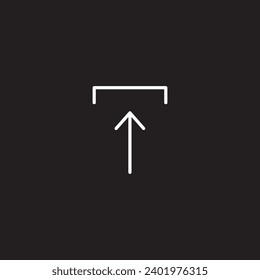 Arrow icon set isolated on Black background Arrows set. Arrow icon collection. Set different arrows or web design.