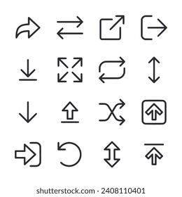 Pfeilsymbol einzeln auf Weiß