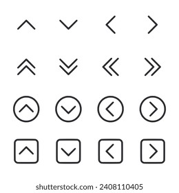 Icono de flecha aislado en blanco