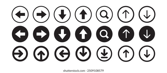 Arrow icon set. Modern simple arrows.material for various arrows.Vector illustration EPS 10