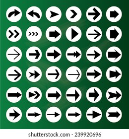 arrow icon set, arrow on chalkboard, arrow illustration, basic arrow, standard arrow, arrow vector     