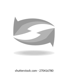 arrow icon set on white background : arrow vector