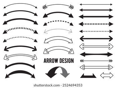 Arrow icon set showing left and right