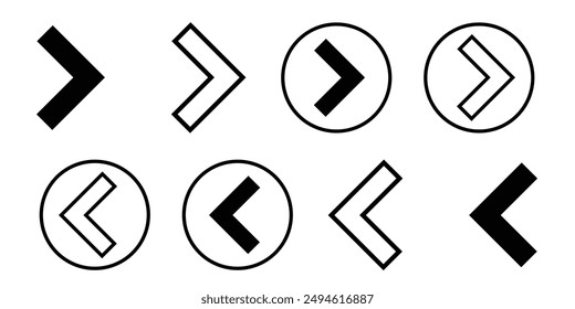 Arrow icon set simple icon collection set on white background color