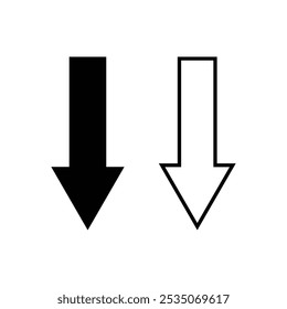 Arrow icon set, Arrow symbol, navigation, pointing, symbols