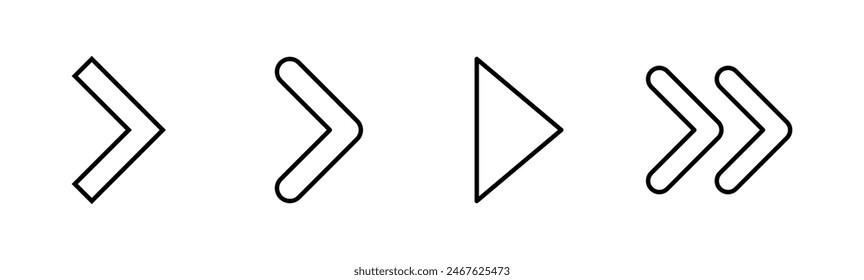Arrow icon set. Arrow symbol. Arrow sign for your web design.