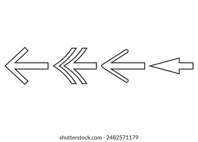 Ensemble d'icônes de flèche. Symbole de flèche. Signe flèche pour votre web design.
