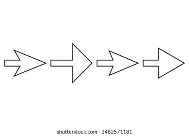 Ensemble d'icônes de flèche. Symbole de flèche. Signe flèche pour votre web design.