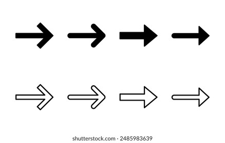 Ensemble d'icônes de flèche. Symbole de flèche. Signe flèche pour votre web design.
