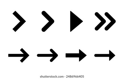 Ensemble d'icônes de flèche. Symbole de flèche. Signe flèche pour votre web design.
