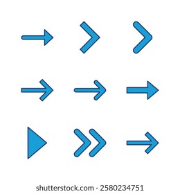 Arrow icon set. Arrow symbol. Arrow sign for your web design.