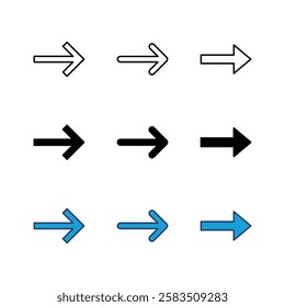 Arrow icon set. Arrow symbol. Arrow sign for your web design.