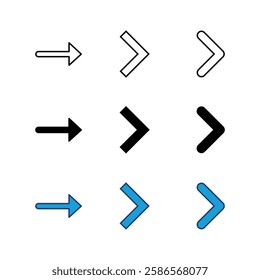 Arrow icon set. Arrow symbol. Arrow sign for your web design.