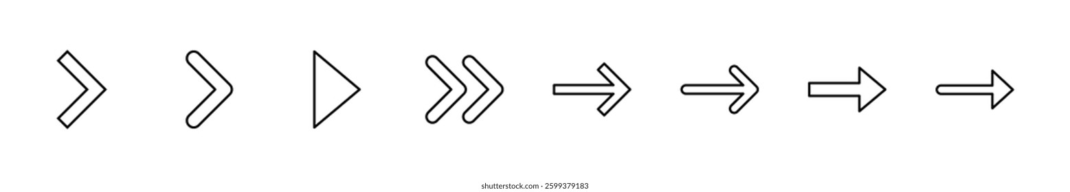 Arrow icon set. Arrow symbol. Arrow sign for your web design.