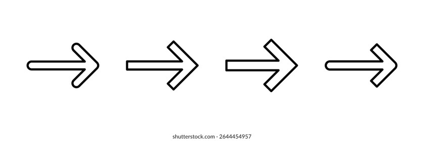 Arrow icon set. Arrow symbol. Arrow sign for your web design.
