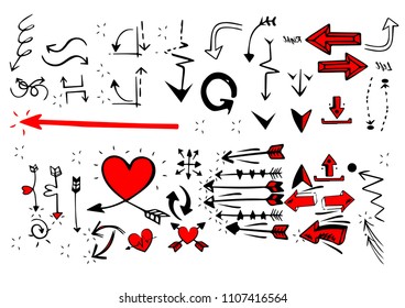 arrow icon set, vector