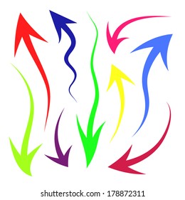 Arrow icon set. Vector 