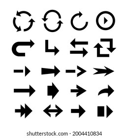 Arrow icon. Set of vector arrows
