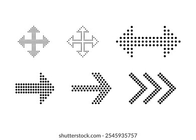 Arrow icon. Set vector arrows. Direction sign. Black pointer