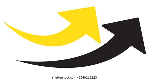 Conjunto de iconos de flecha, Vector de iconos de flecha . Vector de icono de flecha negra larga hacia arriba. flecha que apunta hacia arriba.