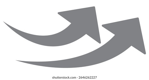 Arrow icon set, arrow icon vector . Black long up arrow icon vector . arrow pointing upward.