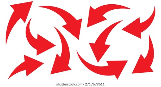 Conjunto de iconos de flecha, Vector de iconos de flecha . Vector de icono de flecha negra larga hacia arriba. flecha que apunta hacia arriba.