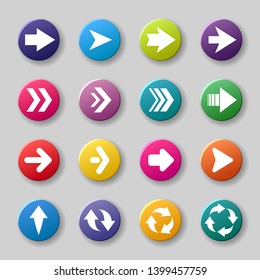 Arrow icon set. Vector collection.