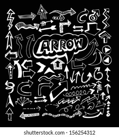Arrow icon set Vector design