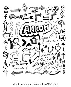 Arrow icon set Vector design