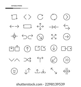 Arrow Icon Set Vector Design.