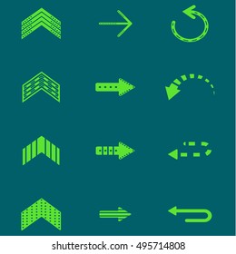 arrow icon set, vector design