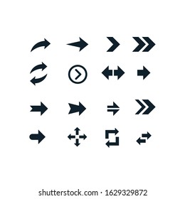 	
Arrow icon. Set of vector flat arrows. Collection of concept arrows for web design, mobile apps, interface and more.