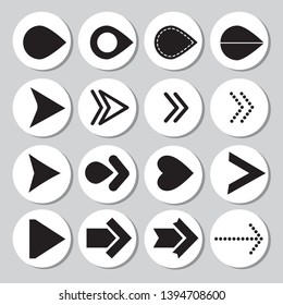 arrow icon set vector illustration