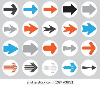 arrow icon set vector illustration