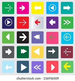 Arrow Icon set vector illustration collection