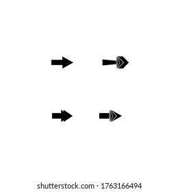 
Arrow icon set vector illustration Logo Template design