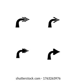 
Arrow icon set vector illustration Logo Template design