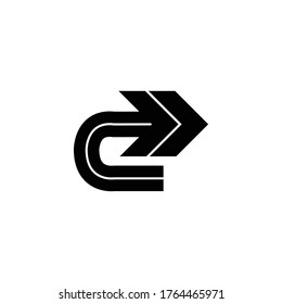 Arrow icon set vector illustration Logo Template design