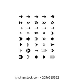 Arrow Icon Set. Vector Illustration Design