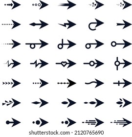 Arrow icon set vector illustration.