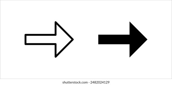Arrow icon set vector illustration. Arrow sign and symbol for web design.