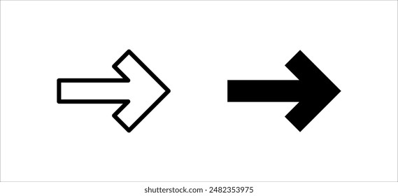 Arrow icon set vector illustration. Arrow sign and symbol for web design.