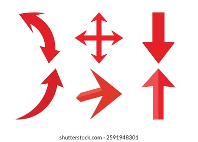 Arrow icon set vector illustration 
