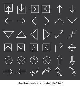 Arrow Icon Set Vector Illustration