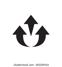 Arrow icon set vector illustration.