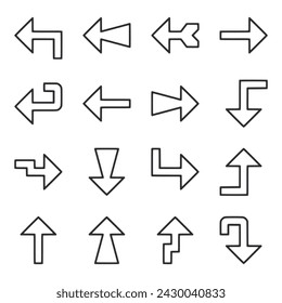 Vektorgrafik für PfeilsymbolSet