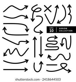 arrow icon set. vector with isolated background