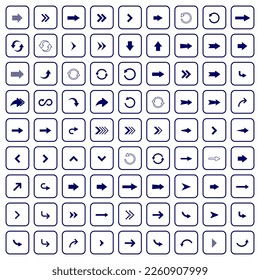 conjunto de iconos de flecha, símbolo del conjunto de vectores de flecha