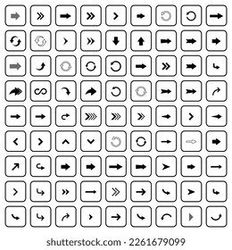 arrow icon set vector sign symbol